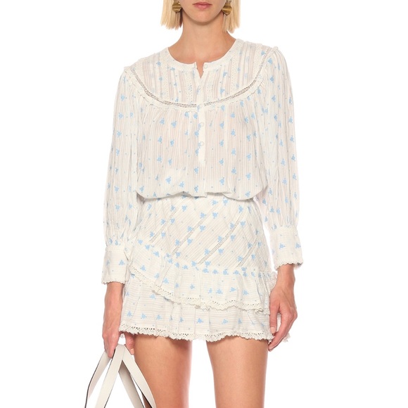 LOVESHACKFANCY BLOUSE TOP - Picture 1 of 5